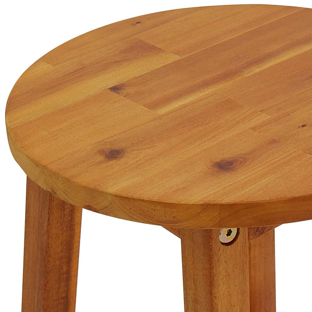 3-dijelni vrtni barski set od masivnog bagremovog drva Smeđa 60 cm table length