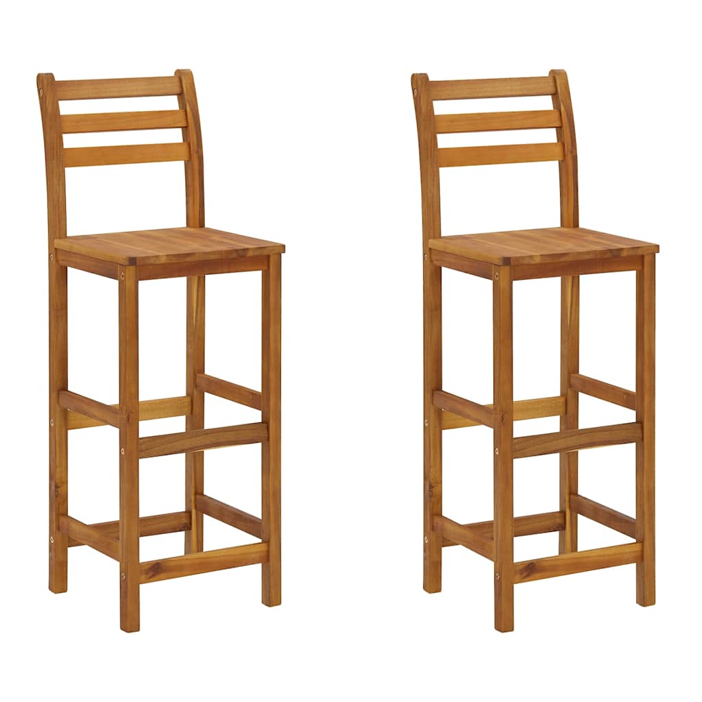 3-dijelni vrtni barski set od masivnog bagremovog drva Smeđa 60 cm table length
