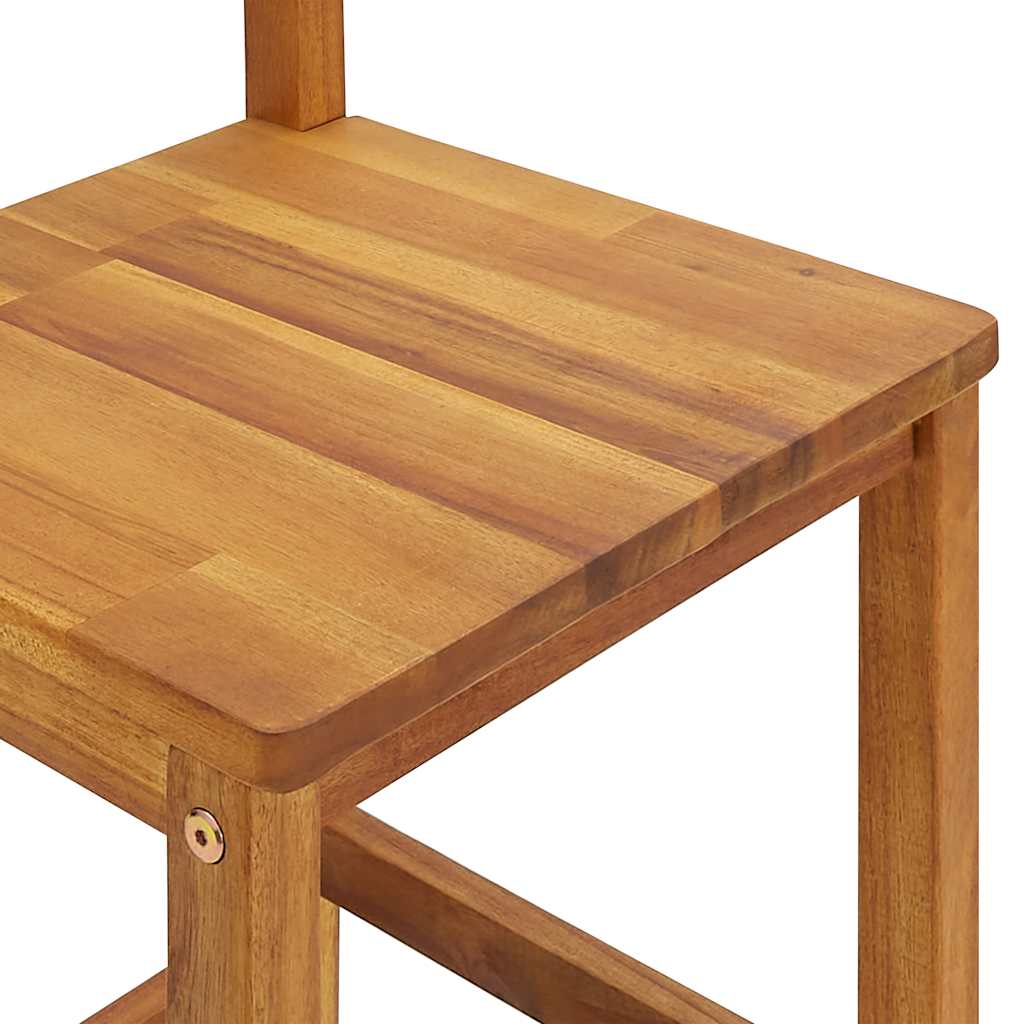 5-dijelni vrtni barski set od masivnog bagremovog drva Smeđa 60 cm table length
