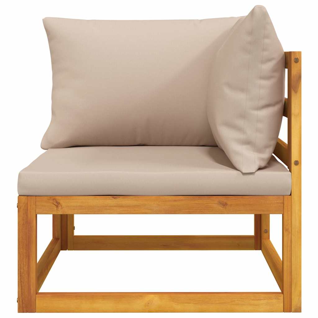 2-dijelni set vrtnih sofa s jastucima masivno bagremovo drvo Tupe