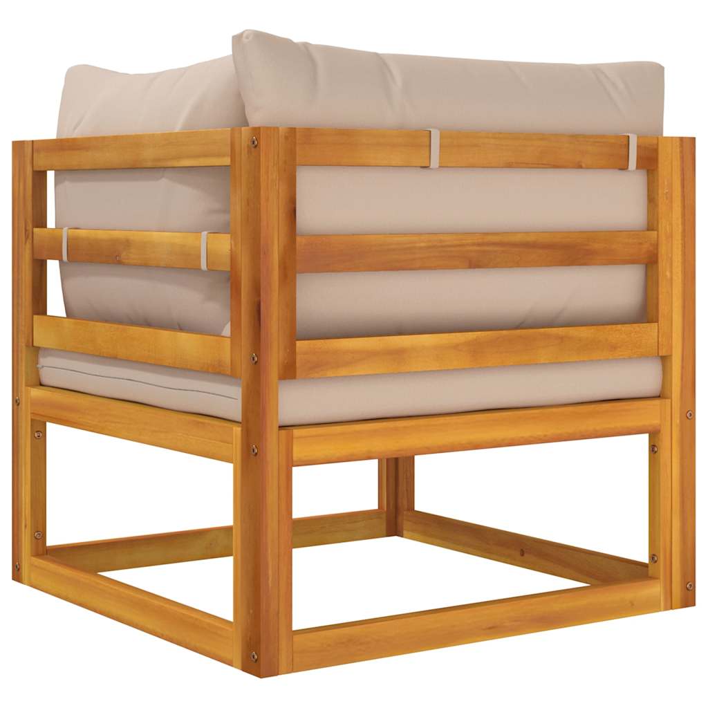2-dijelni set vrtnih sofa s jastucima masivno bagremovo drvo Tupe