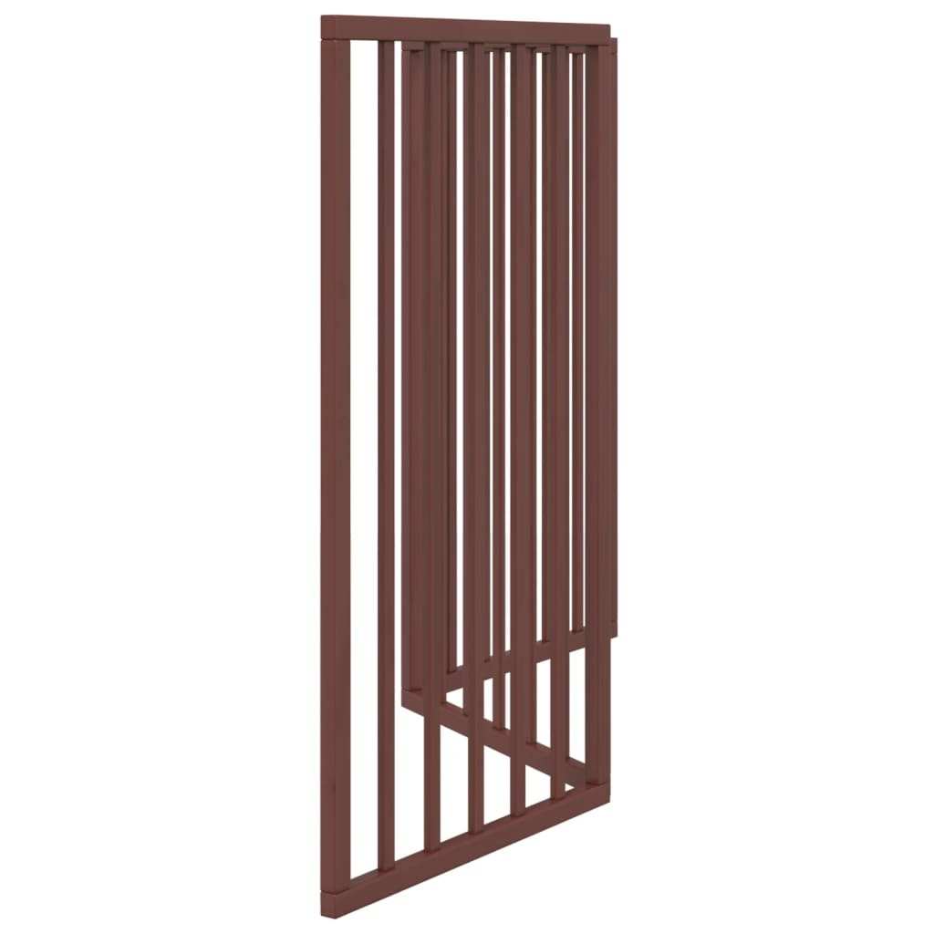 Vrata za pse s 3 panela sklopiva smeđa 150 cm od drva topole 50 x 90 x 2 cm