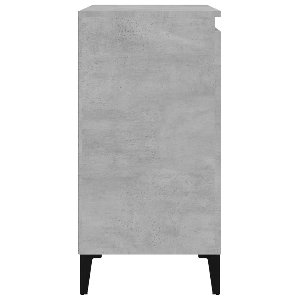 Noćni ormarići 2 kom boja betona 40x35x70 cm konstruirano drvo