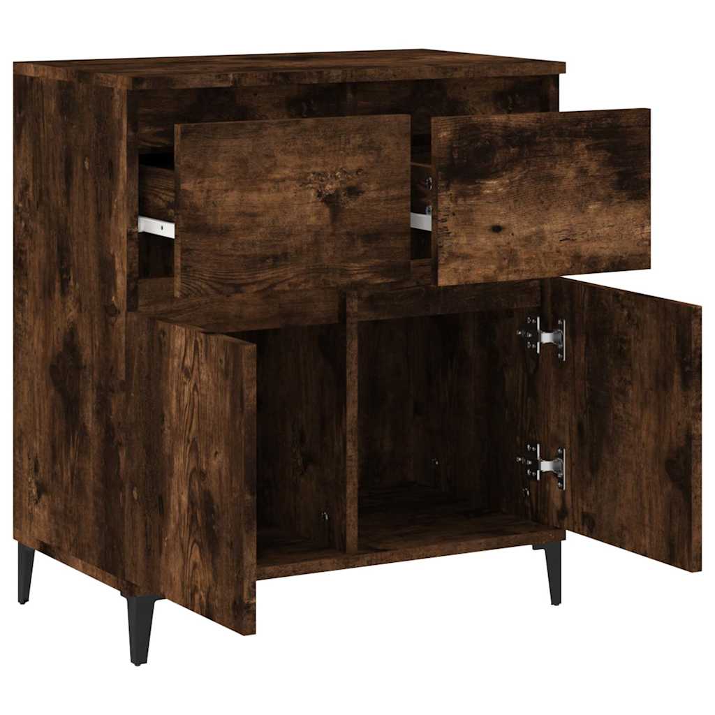 Komoda boja dimljenog hrasta 60 x 35 x 70 cm konstruirano drvo Smeđa