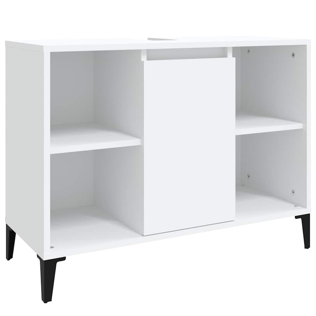 Ormarić za umivaonik bijeli 80 x 33 x 60 cm konstruirano drvo Bijela