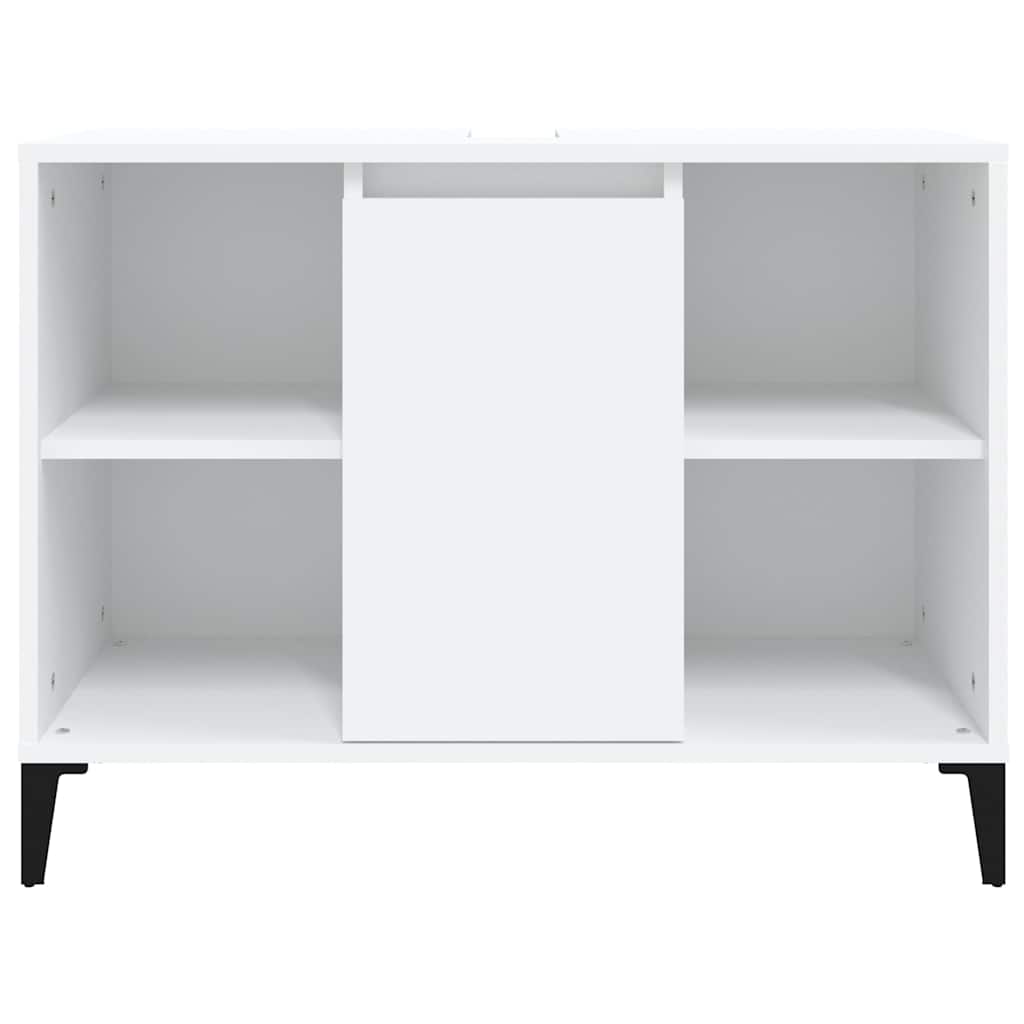 Ormarić za umivaonik bijeli 80 x 33 x 60 cm konstruirano drvo Bijela