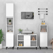 Ormarić za umivaonik bijeli 80 x 33 x 60 cm konstruirano drvo Bijela