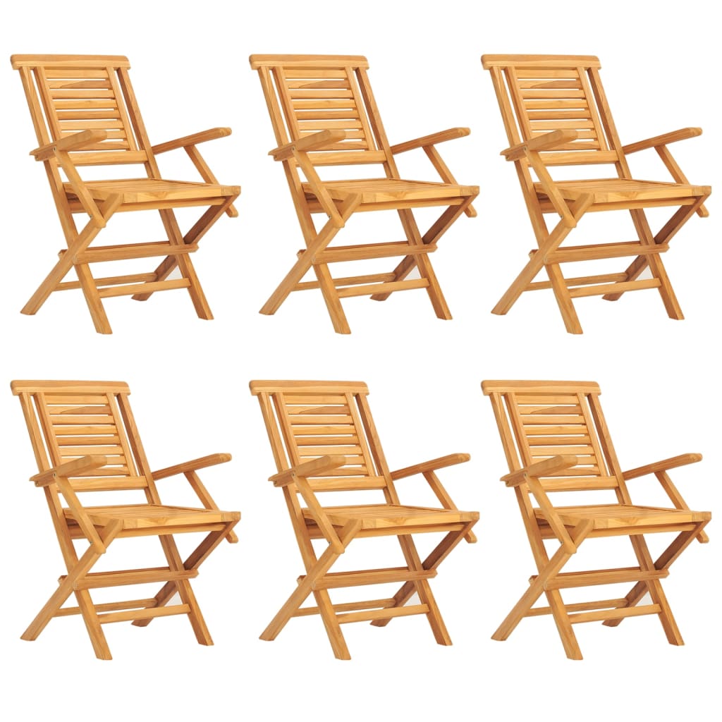 7-dijelni vrtni blagovaonski set od masivne tikovine Smeđa 180 cm table length