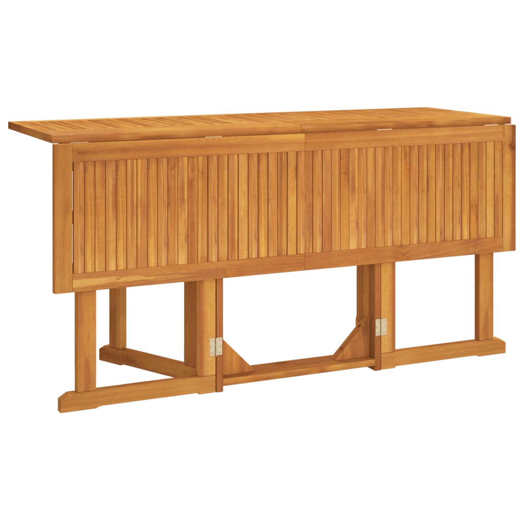 Sklopivi vrtni stol s leptir-nogama 150x90x75 cm od tikovine