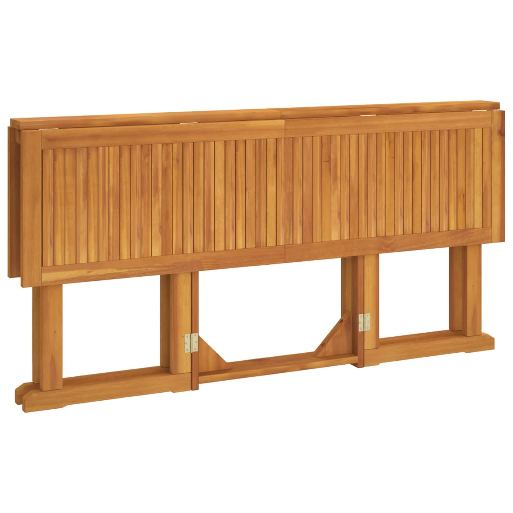 Sklopivi vrtni stol s leptir-nogama 150x90x75 cm od tikovine