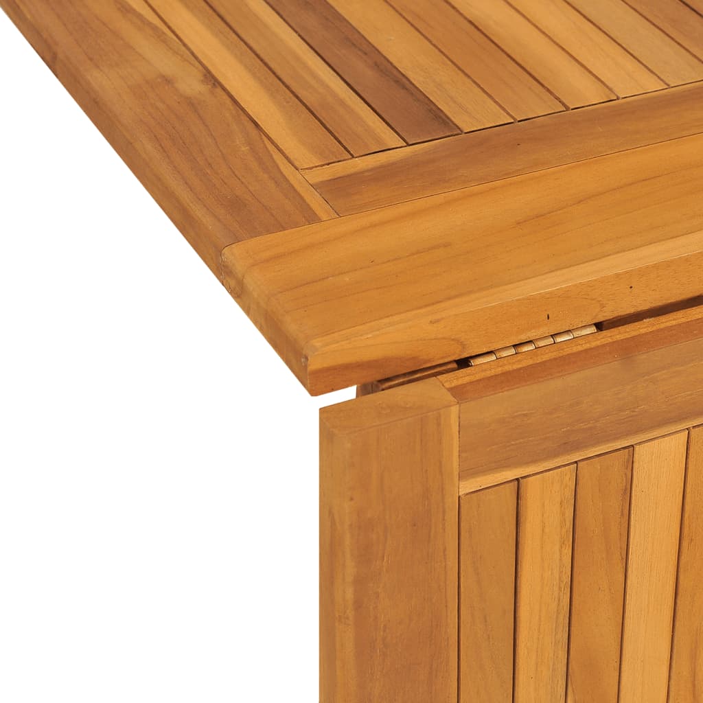 Sklopivi vrtni stol s leptir-nogama 150x90x75 cm od tikovine