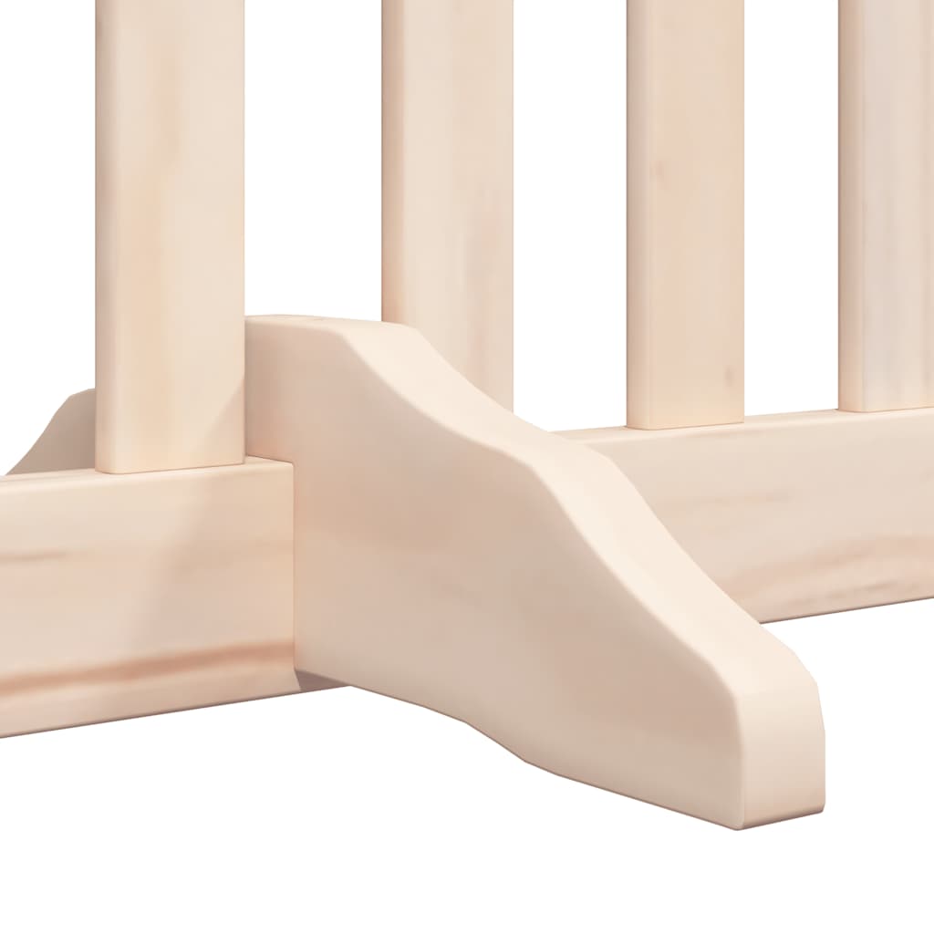 Vrata za pse s vratašcima 12 panela sklopiva 960 cm drvo topole Smeđa 80 x 90 x 2 cm