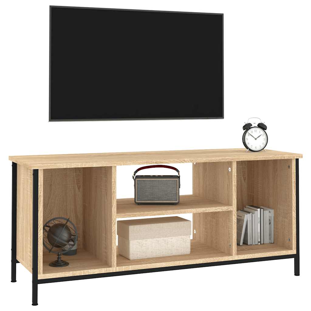 TV ormarić boja hrasta 102x35x45 cm od konstruiranog drva Smeđa