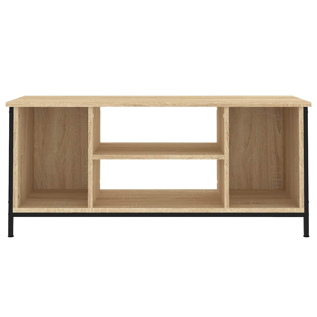 TV ormarić boja hrasta 102x35x45 cm od konstruiranog drva Smeđa