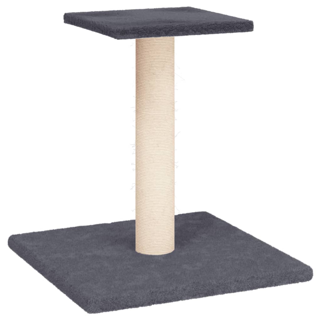 Grebalica za mačke s platformom tamnosiva 38 cm