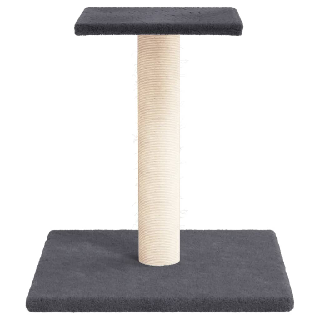 Grebalica za mačke s platformom tamnosiva 38 cm