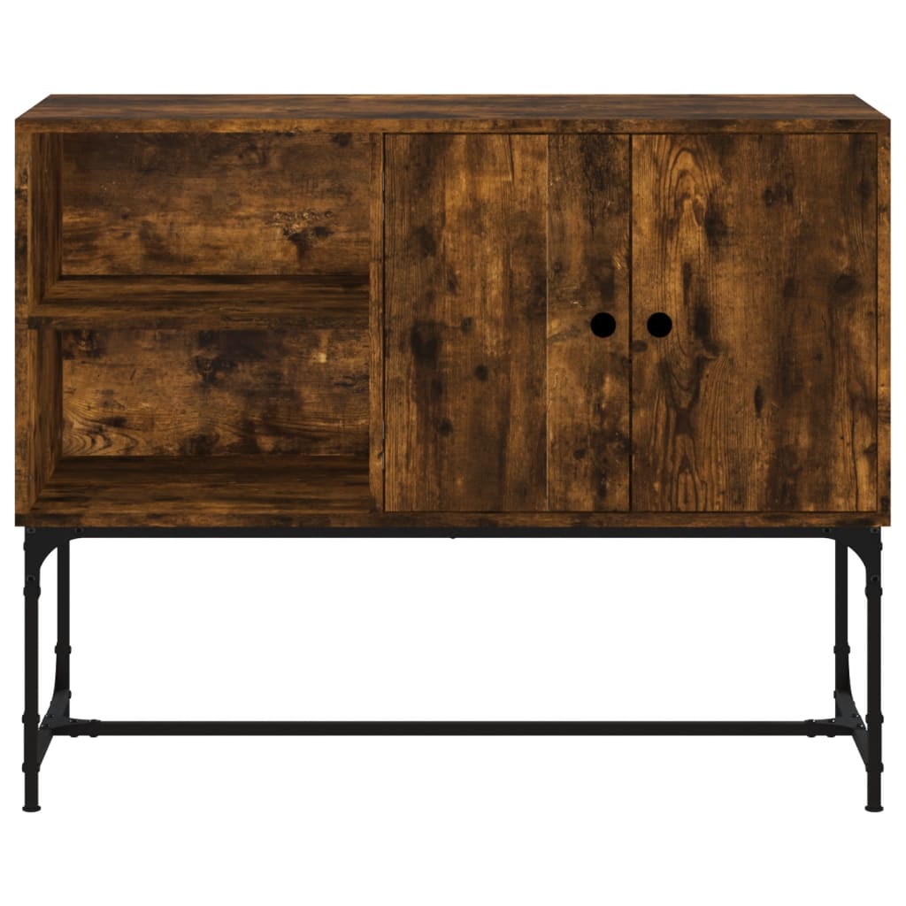 Komoda boja dimljenog hrasta 100x40x79,5 cm konstruirano drvo