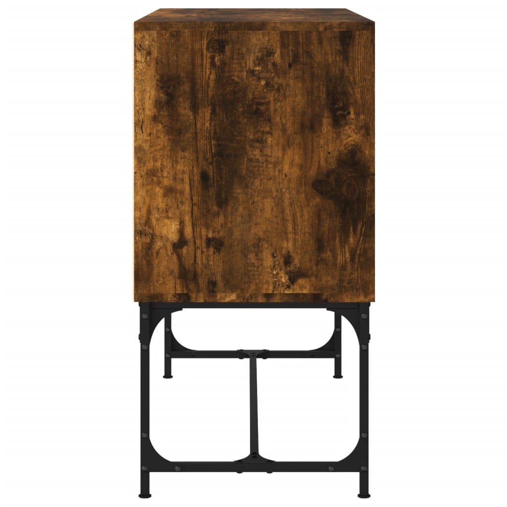 Komoda boja dimljenog hrasta 100x40x79,5 cm konstruirano drvo
