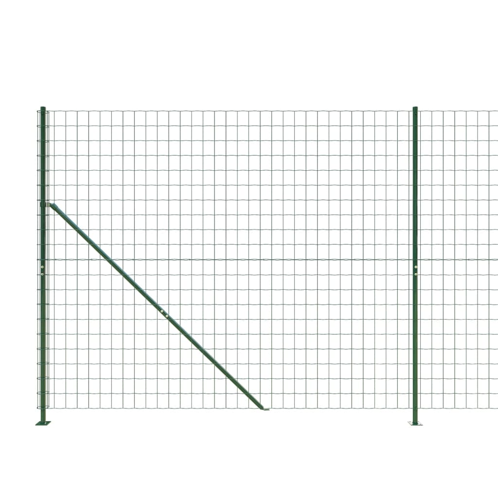 Ograda od žičane mreže s prirubnicom zelena 2,2x25 m