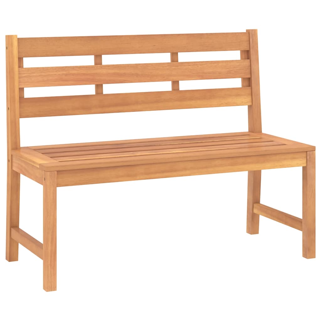 3-dijelni vrtni blagovaonski set od masivne tikovine Smeđa 140 cm table length