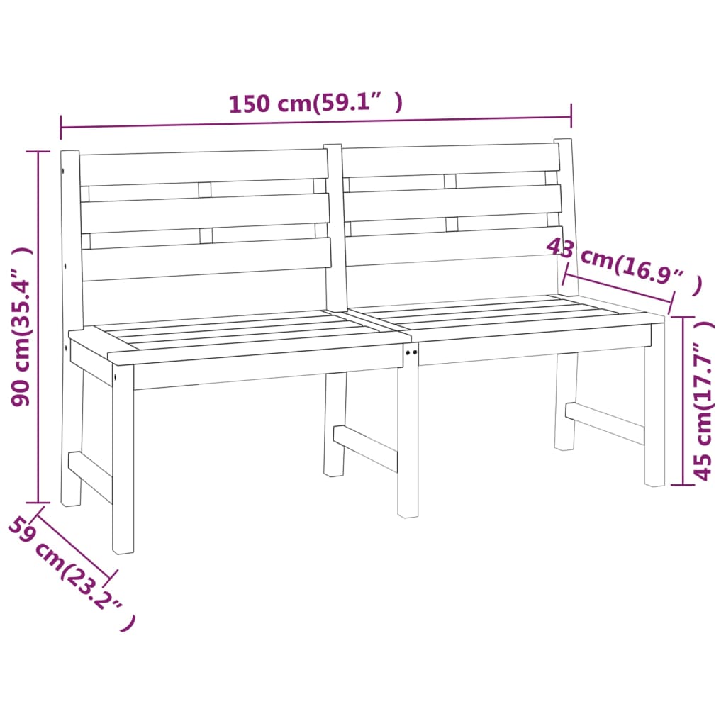 3-dijelni vrtni blagovaonski set od masivne tikovine Smeđa 180 cm table length