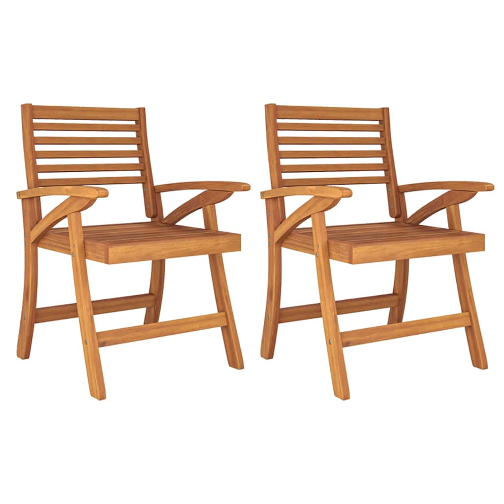 3-dijelni vrtni blagovaonski set od masivnog bagremovog drva Smeđa 85 x 85 cm