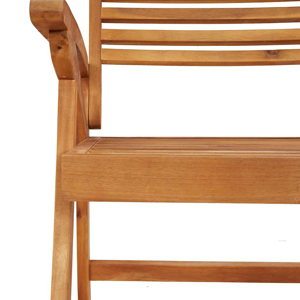 3-dijelni vrtni blagovaonski set od masivnog bagremovog drva Smeđa 85 x 85 cm