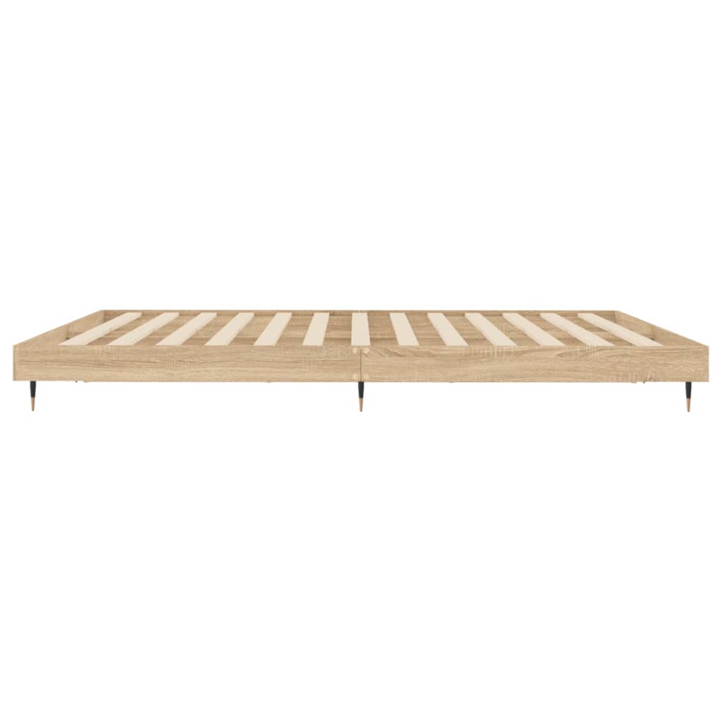 Okvir kreveta bez madraca 200x200 cm od konstruiranog drva Smeđa 200 x 200 cm