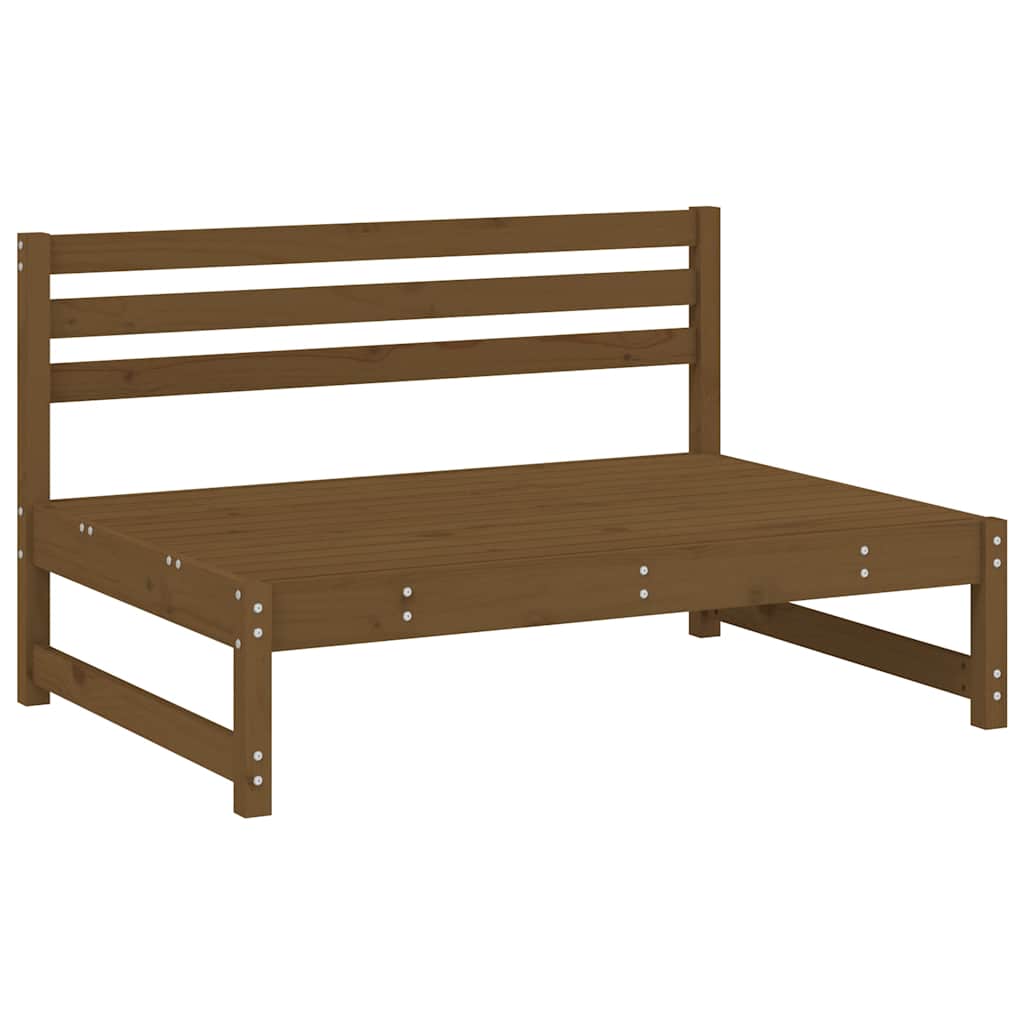 Srednja sofa boja meda 120x80 cm od masivne borovine Smeđa