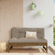 Srednja sofa boja meda 120x80 cm od masivne borovine Smeđa