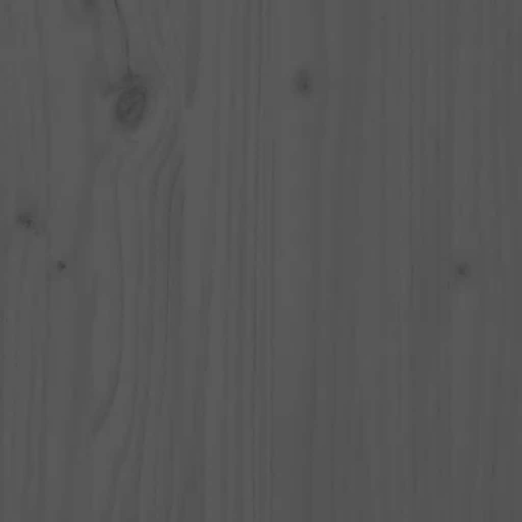 Vrtni tabure sivi 120 x 80 cm od masivne borovine