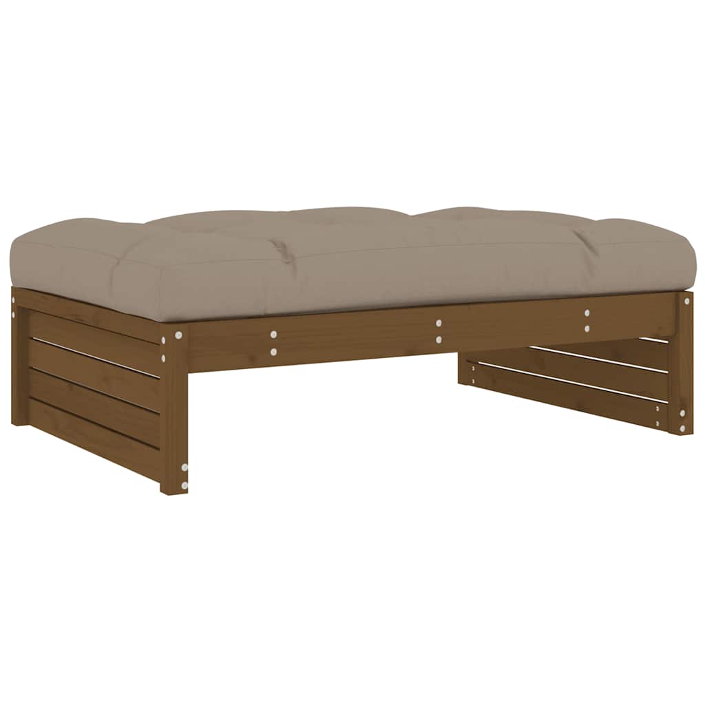 Vrtni tabure boja meda 120 x 80 cm od masivne borovine Smeđa