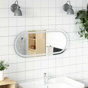 LED kupaonsko ogledalo 90 x 40 cm ovalno