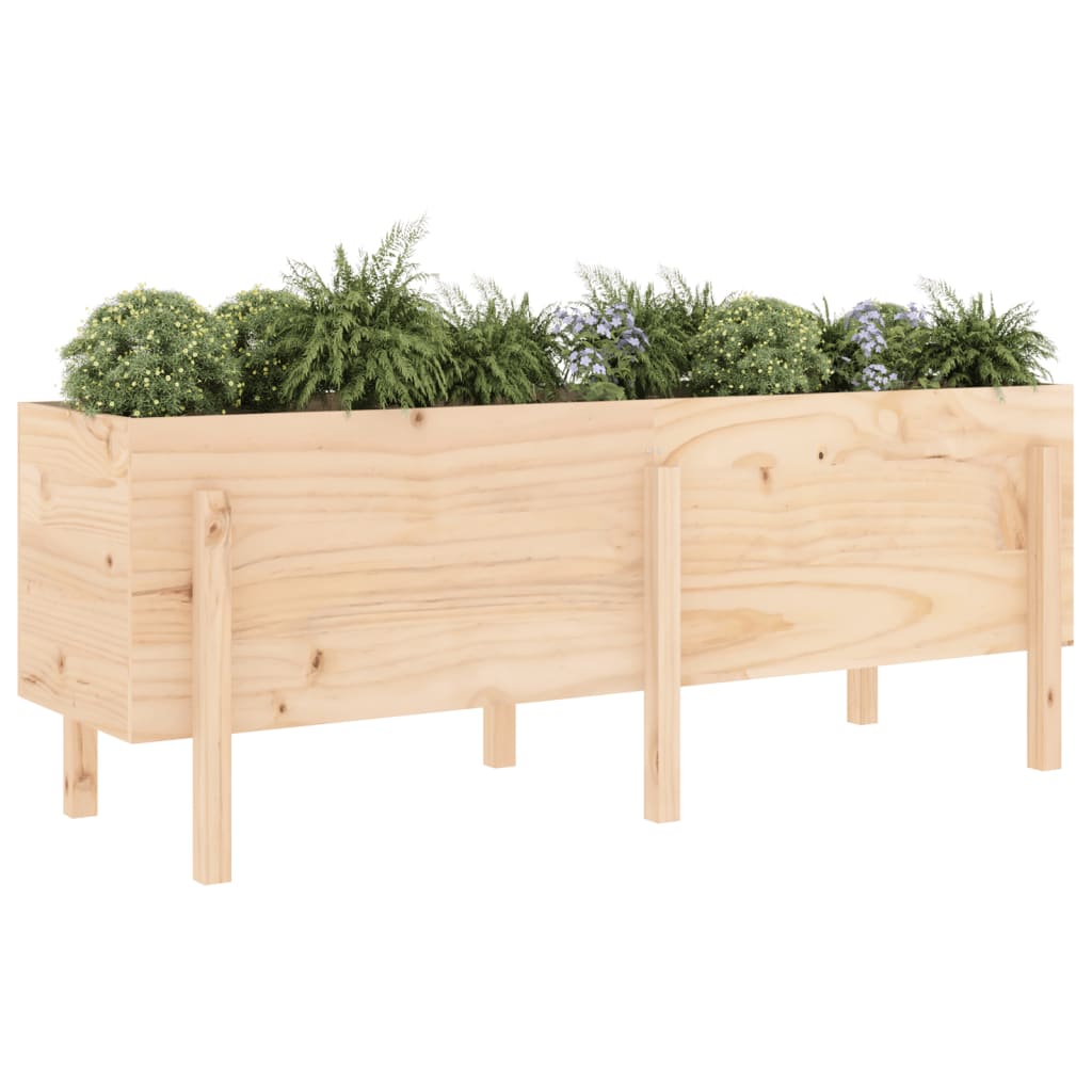Povišena vrtna gredica 160 x 50 x 57 cm od masivne borovine