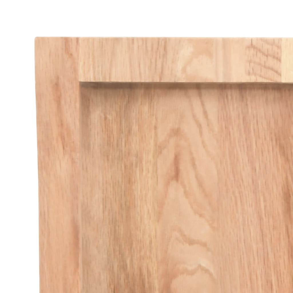 Zidna polica svjetlosmeđa 80x40x(2-4) cm obrađena hrastovina