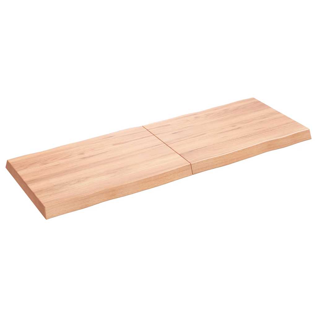 Stolna ploča svjetlosmeđa 140x50x(2-6) cm obrađena hrastovina