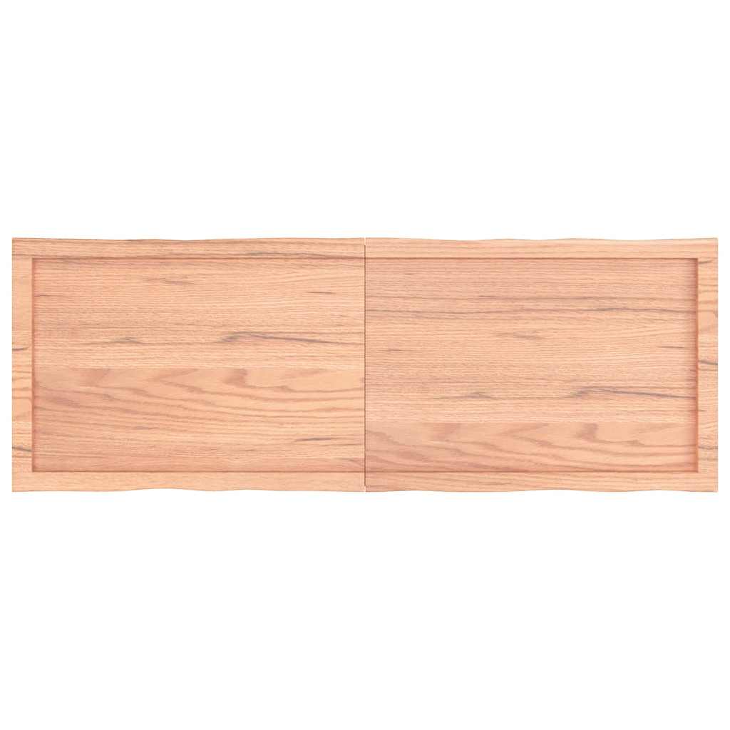 Stolna ploča svjetlosmeđa 140x50x(2-6) cm obrađena hrastovina