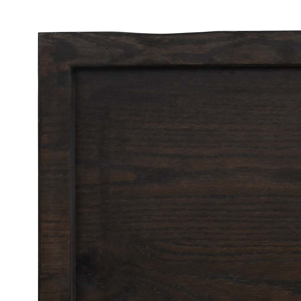 Stolna ploča tamnosmeđa 120x40x(2-6) cm obrađena hrastovina