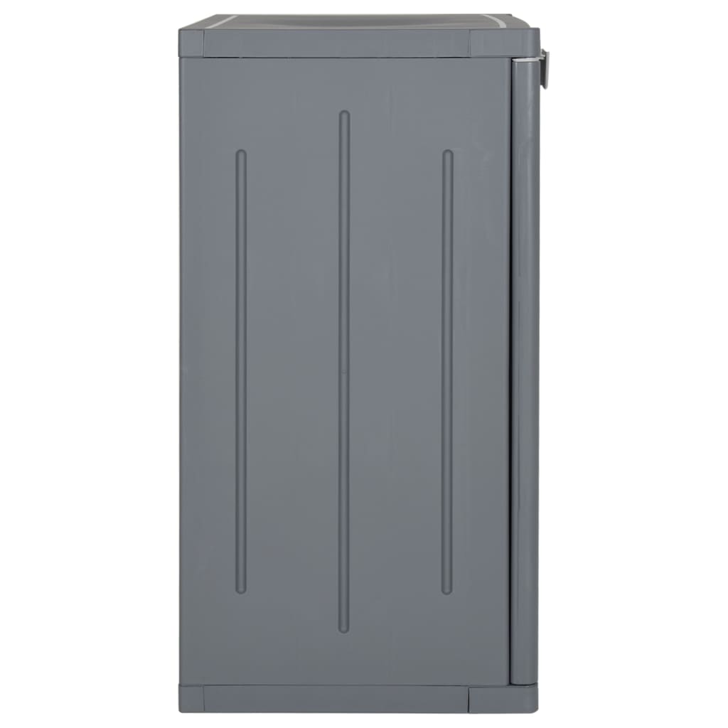 Vrtni ormarić za pohranu sivi 65 x 45 x 88 cm PP ratan