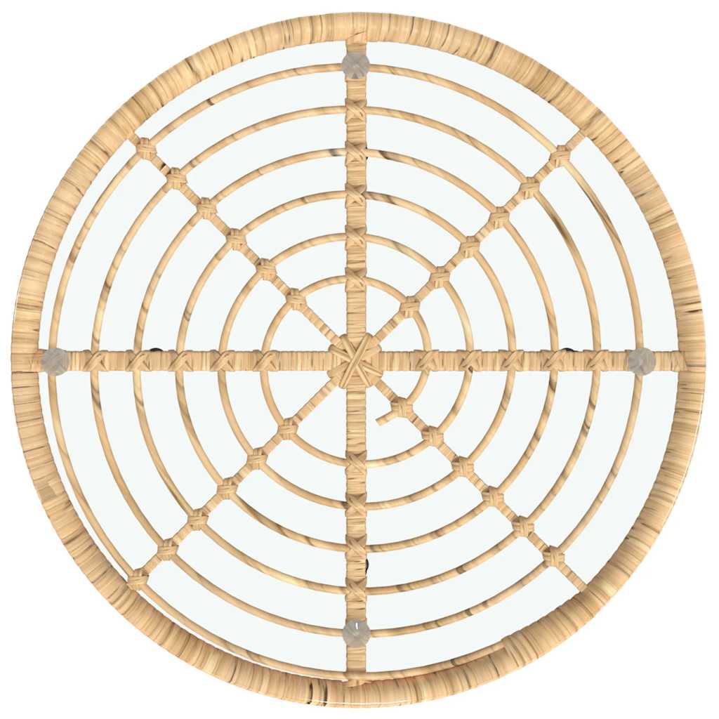 5-dijelni vrtni blagovaonski set od poliratana Smeđa
