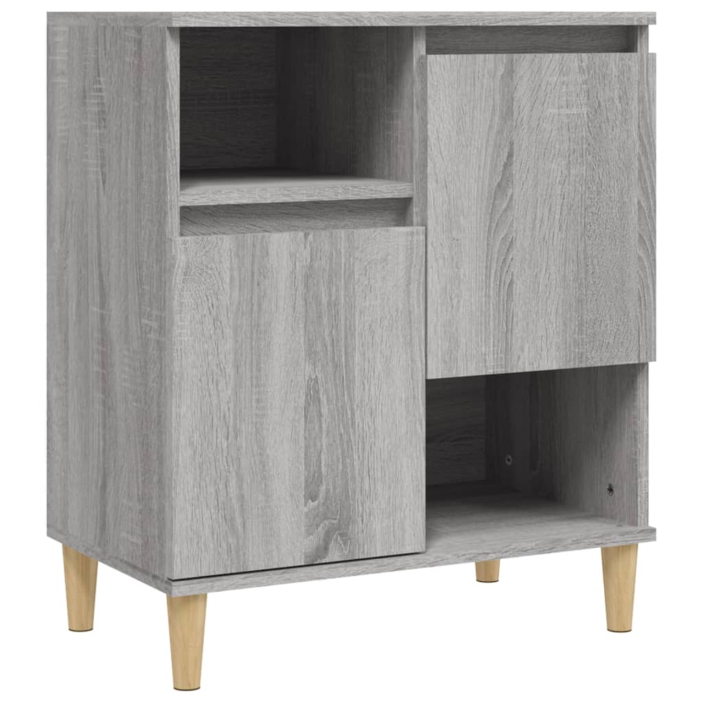 Komode 2 kom boja hrasta 60 x 35 x 70 cm od konstruiranog drva Siva