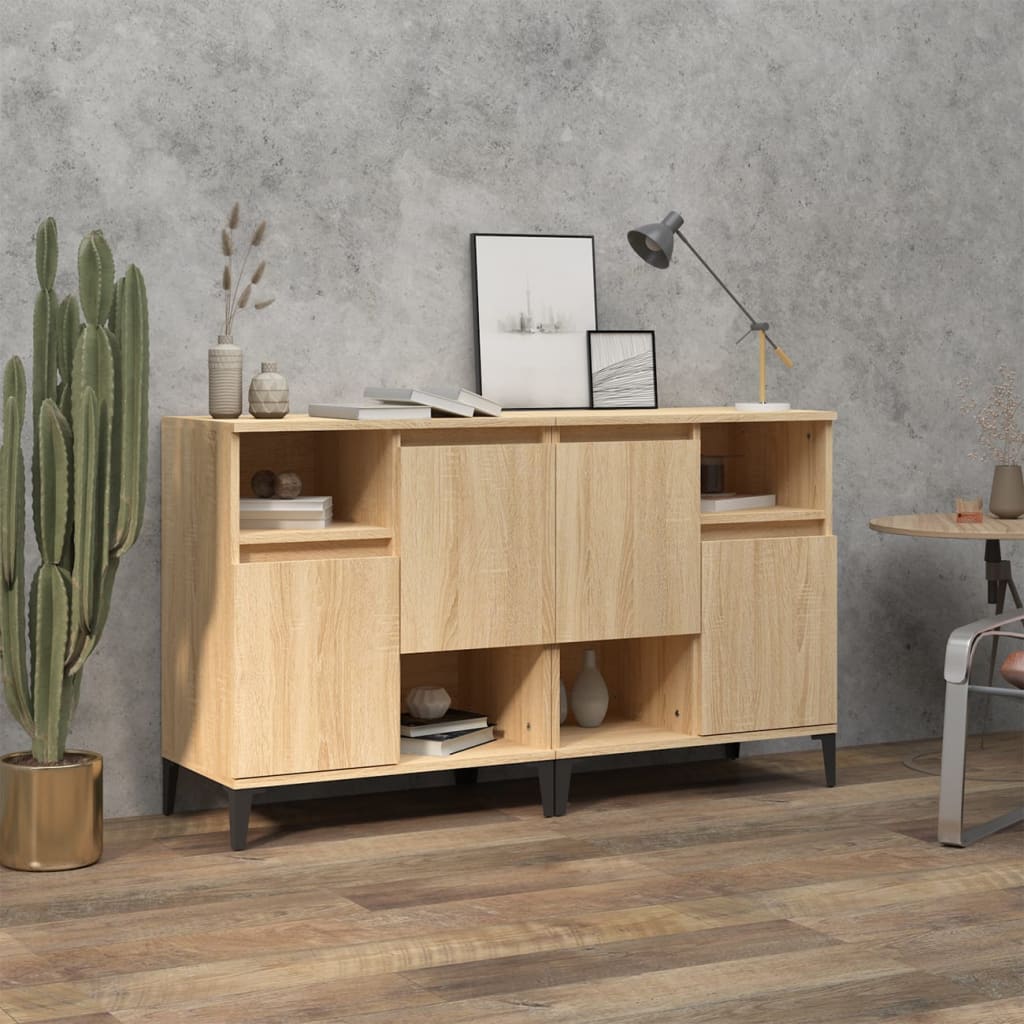 Komoda 2 kom boja hrasta sonome 60x35x70 cm konstruirano drvo