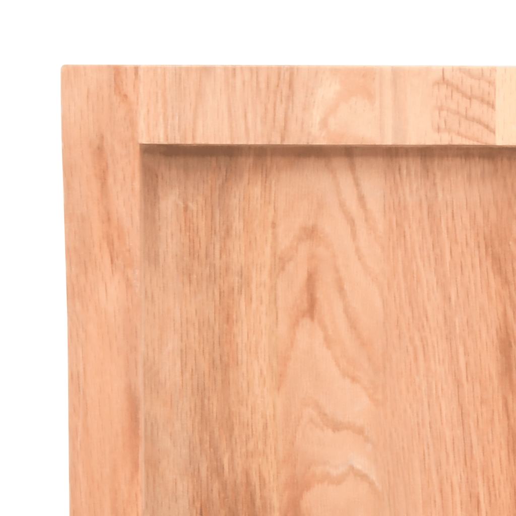 Kupaonska radna ploča svjetlosmeđa 120x30x(2-4) cm masivno drvo