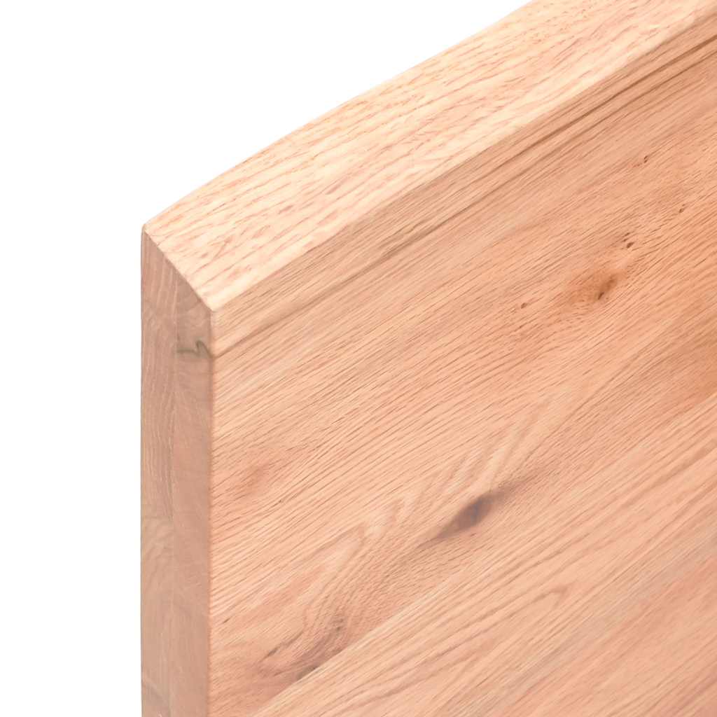Kupaonska radna ploča svjetlosmeđa 120x30x(2-4) cm masivno drvo