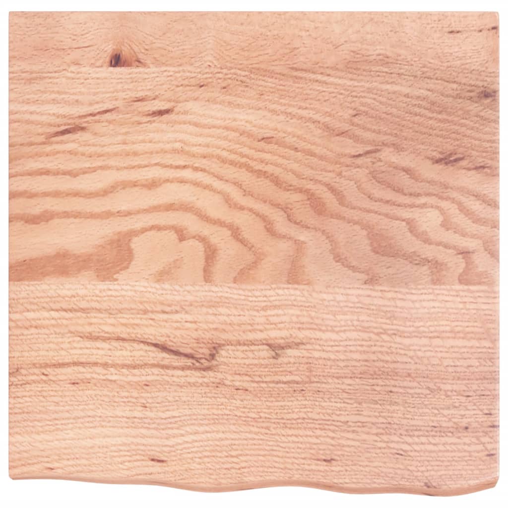 Stolna ploča svjetlosmeđa 60x60x(2-4) cm tretirana hrastovina