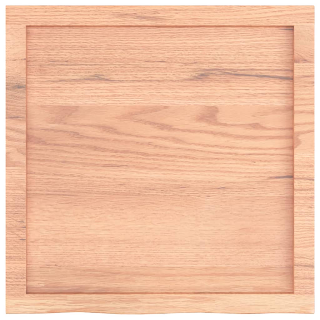 Stolna ploča svjetlosmeđa 60x60x(2-4) cm tretirana hrastovina