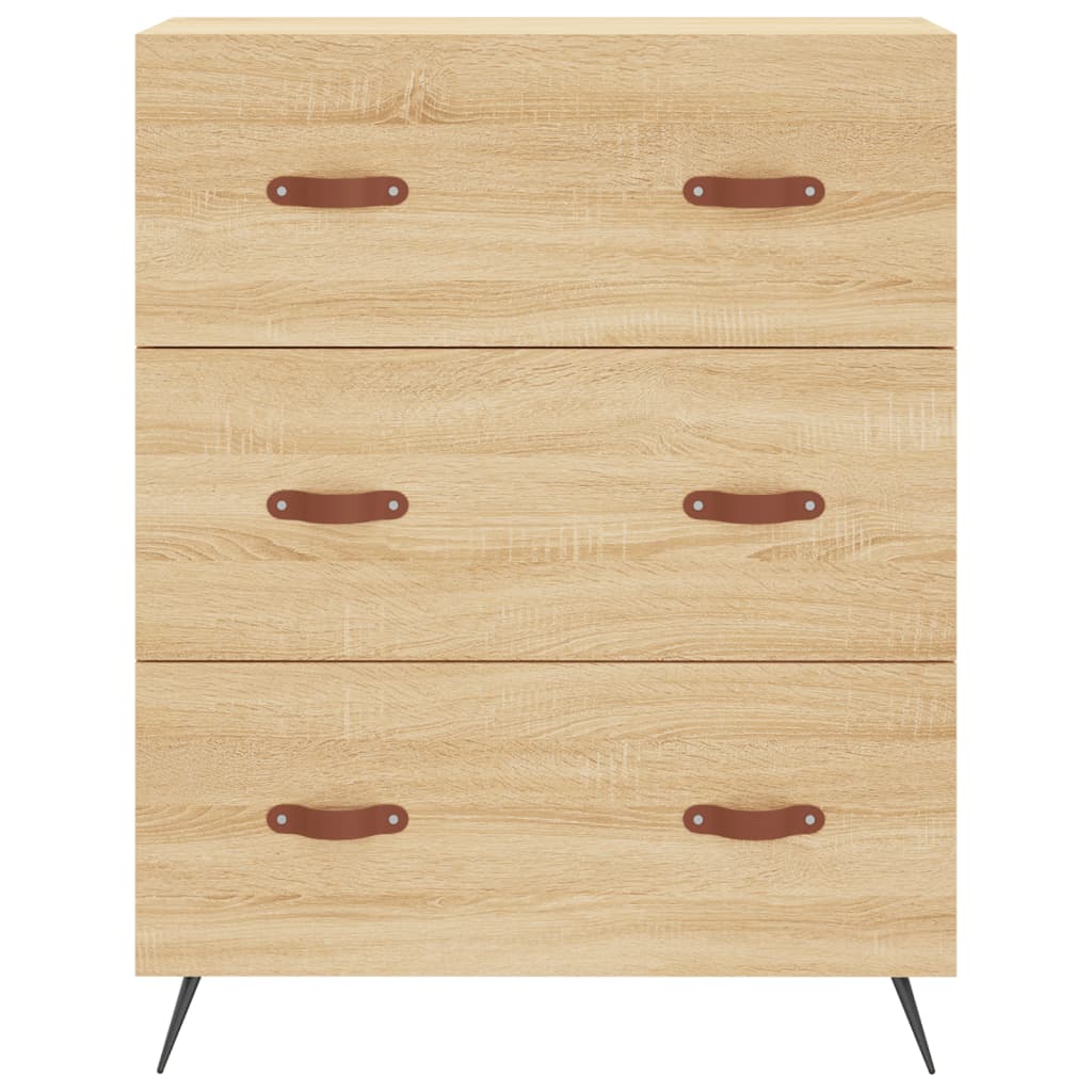 Komoda boja hrasta sonome 69,5 x 34 x 90 cm konstruirano drvo Smeđa