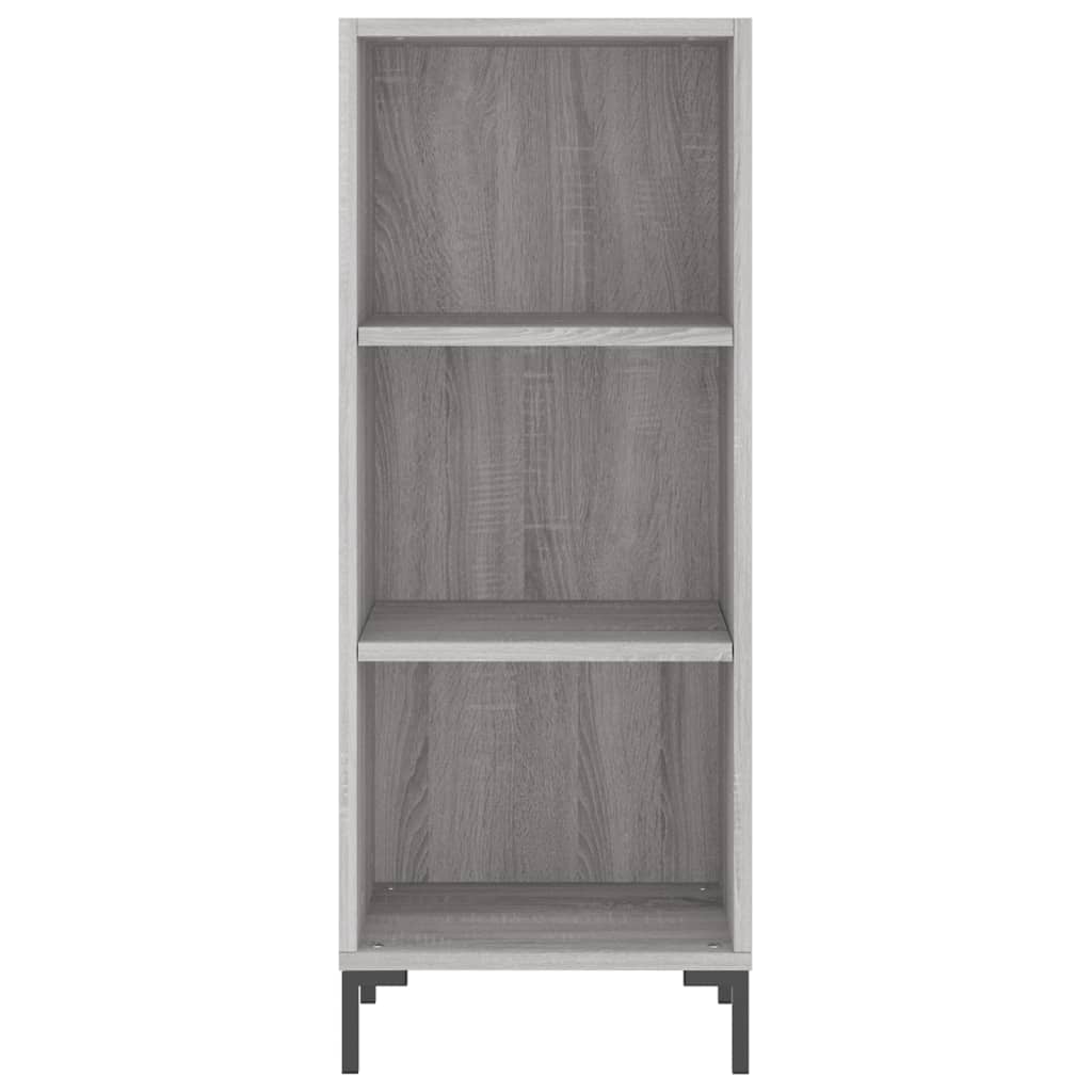 Komoda boja hrasta sonome 34,5x32,5x90 cm konstruirano drvo Siva