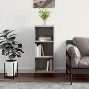 Komoda boja hrasta sonome 34,5x32,5x90 cm konstruirano drvo Siva