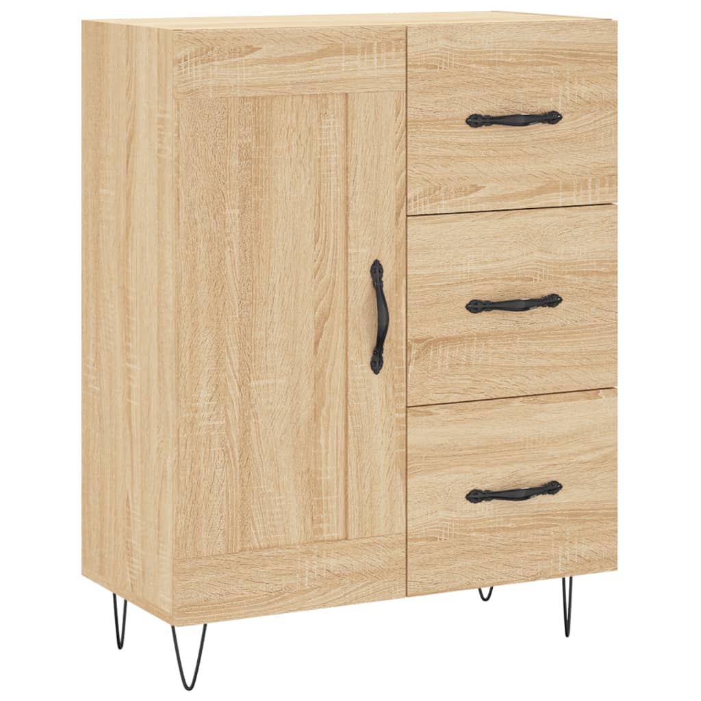 Komoda boja hrasta sonome 69,5x34x90 cm od konstruiranog drva Smeđa
